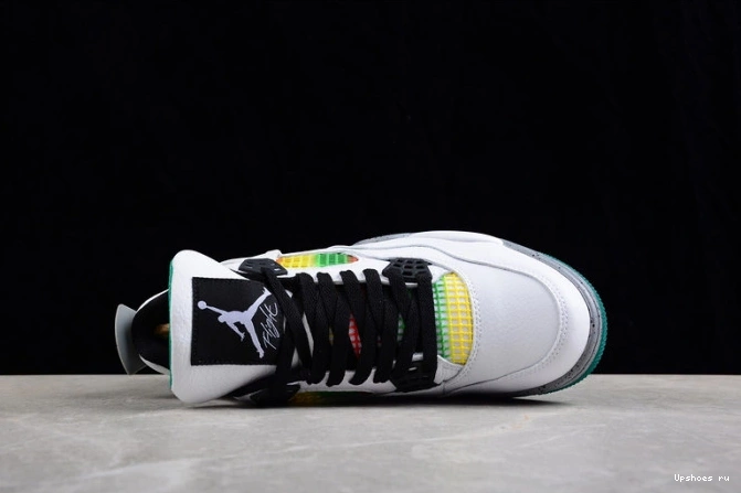 Green Lucid Rasta 4 AQ9129-100 Jordan Retro 0316